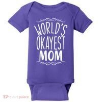 World's Okayest Mom Baby Bodysuit thumb 0