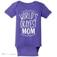 World's Okayest Mom Baby Bodysuit thumb 0