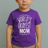 World's Okayest Mom Toddler T-Shirt thumb 2