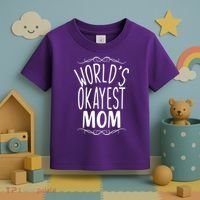 World's Okayest Mom Toddler T-Shirt thumb 3