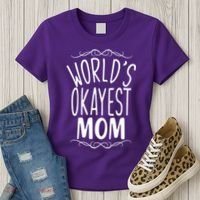 World's Okayest Mom Women's T-Shirt thumb 3