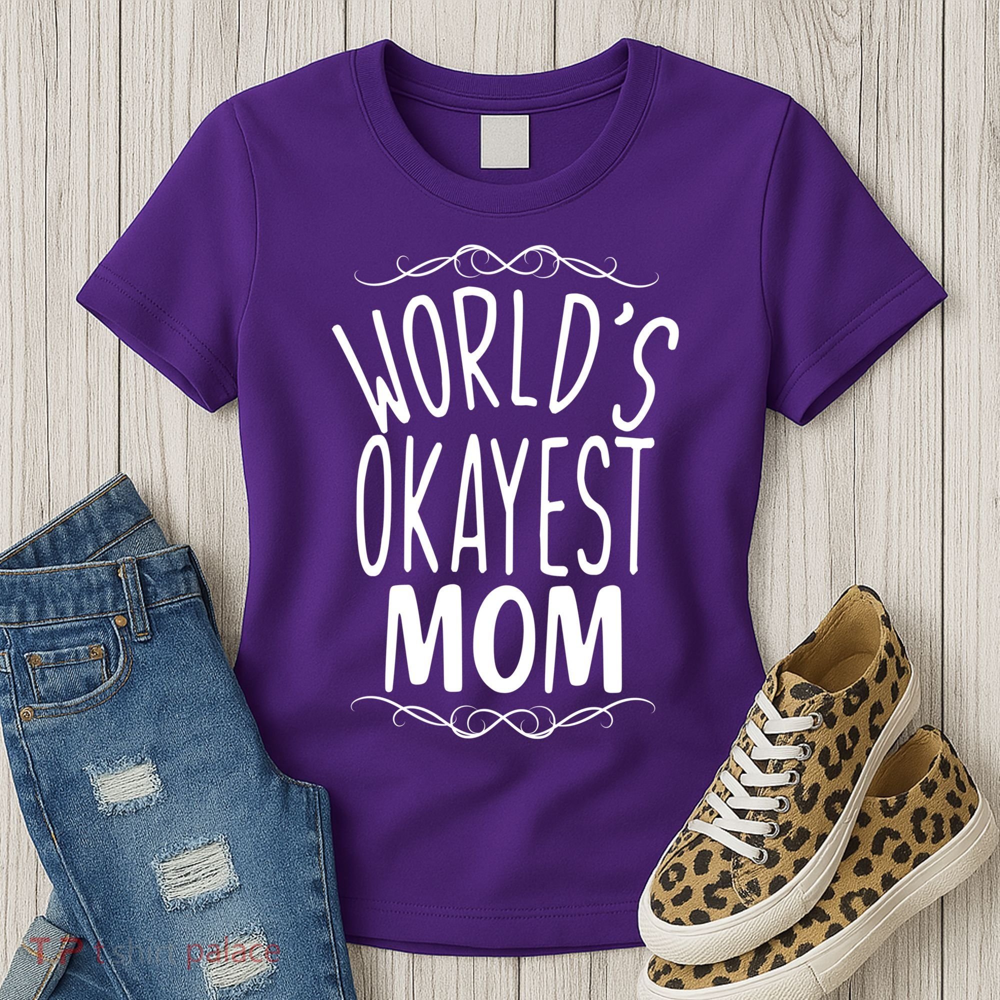 World's Okayest Mom Women's T-Shirt