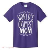 World's Okayest Mom Kids T-Shirt thumb 0