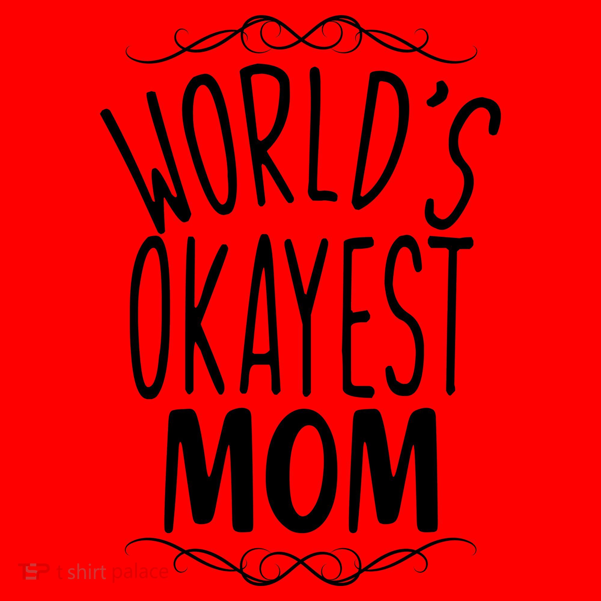 World's Okayest Mom Santa Hat