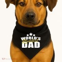 World's Raddest Dad USA-Made Doggie Bandana thumb 1