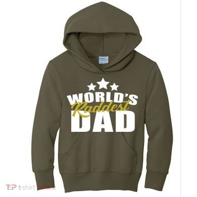 World's Raddest Dad Kids Hoodie