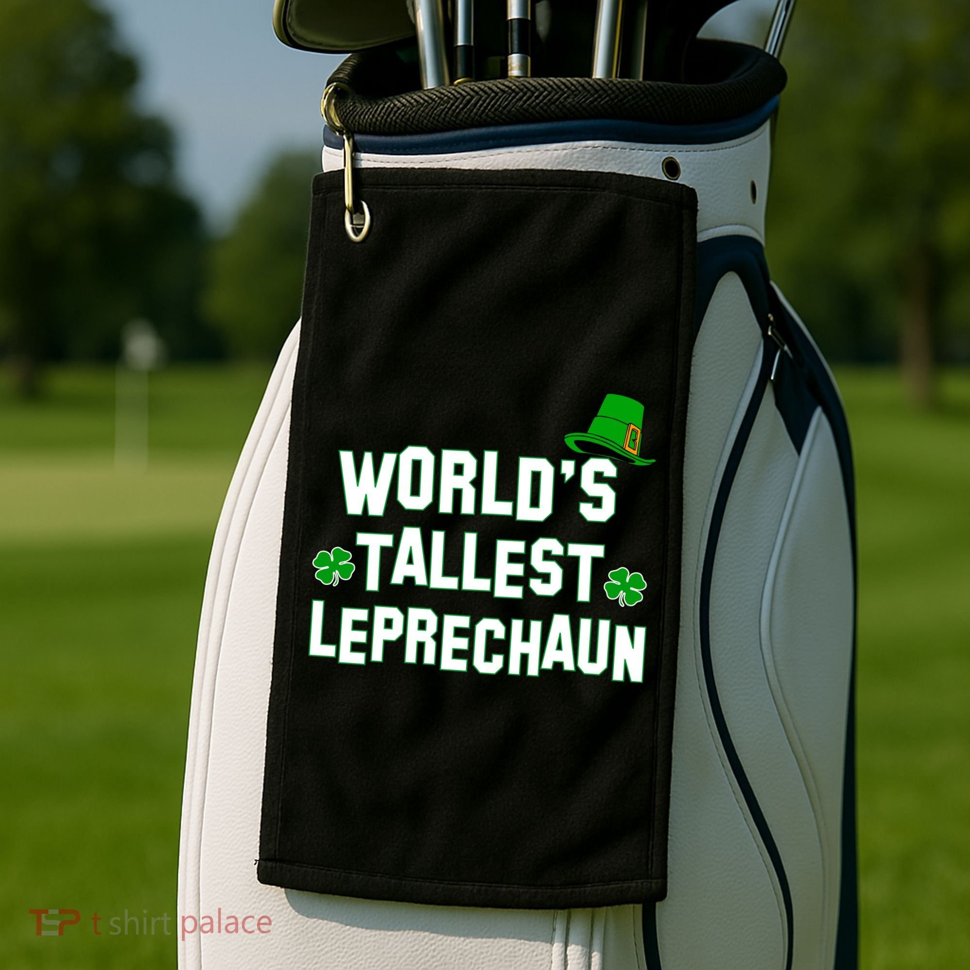 World's Tallest Leprechaun Golf Towel