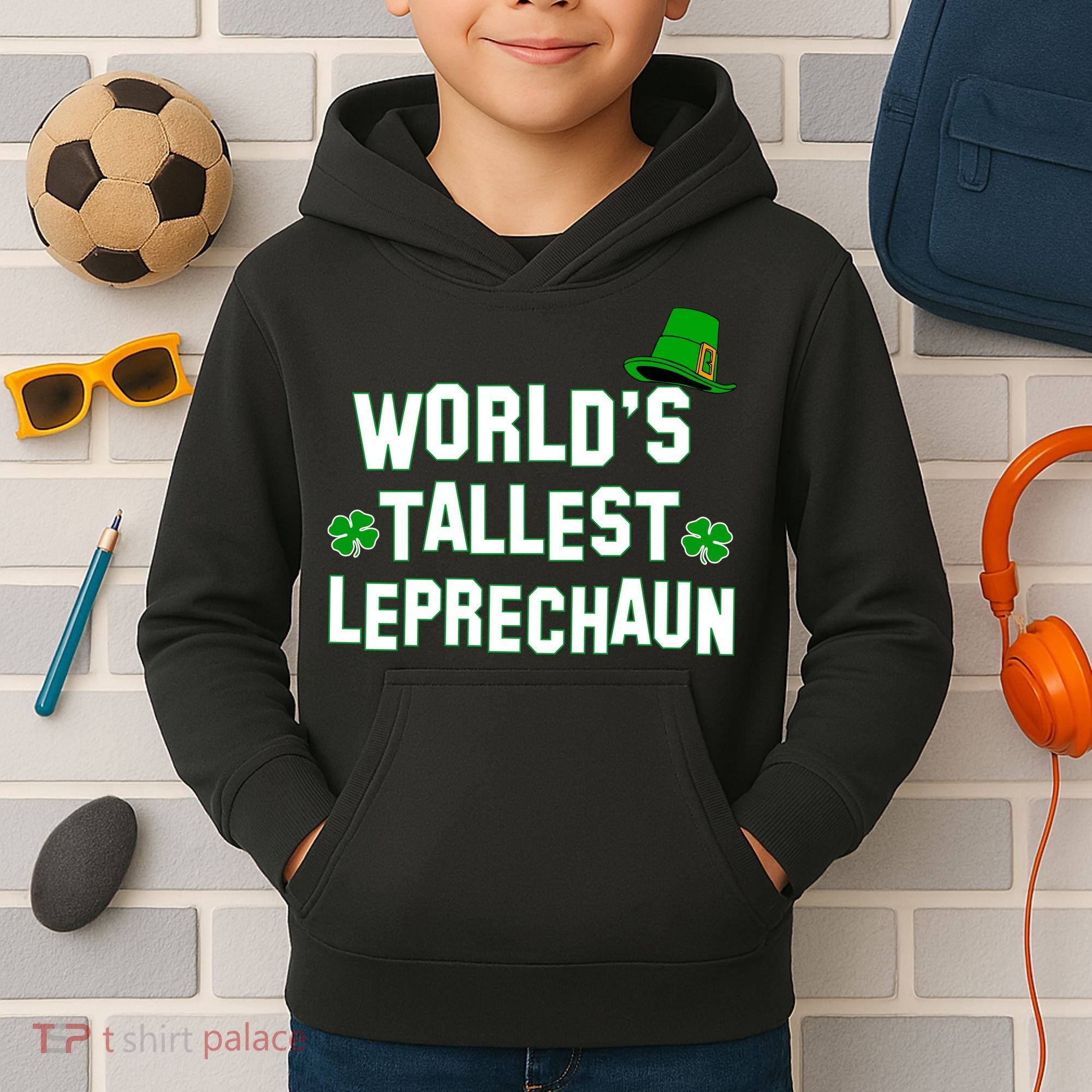 World's Tallest Leprechaun Kids Hoodie