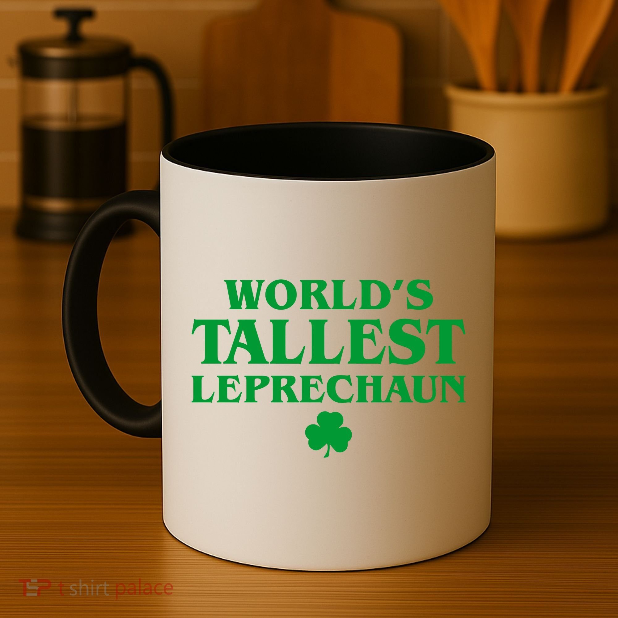 World's Tallest Leprechaun Clover Funny St. Patrick's Day Coffee Mug