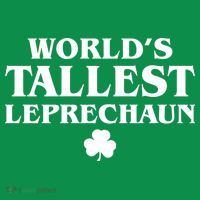 World's Tallest Leprechaun Clover Funny St. Patrick's Day Coaster thumb 2