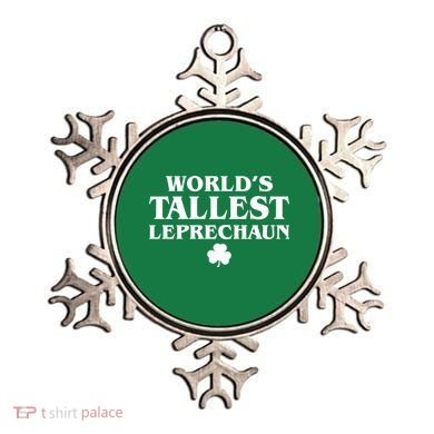 World's Tallest Leprechaun Clover Funny St. Patrick's Day Ornament