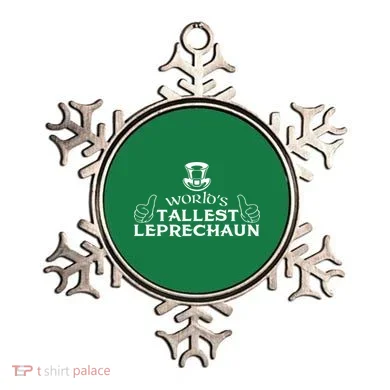 World's Tallest Leprechaun Funny Ornament
