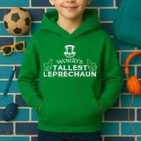 World's Tallest Leprechaun Funny Kids Hoodie thumb 2