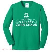 World's Tallest Leprechaun Funny Kids Long Sleeve Shirt thumb 0