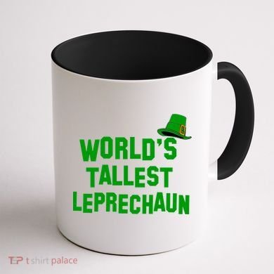 World's Tallest Leprechaun Funny St Patricks Day Coffee Mug back