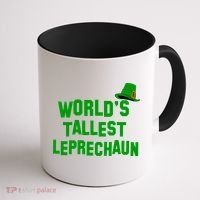 World's Tallest Leprechaun Funny St Patricks Day Coffee Mug thumb 1