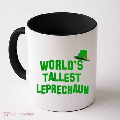 World's Tallest Leprechaun Funny St Patricks Day Coffee Mug
