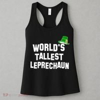 World's Tallest Leprechaun Funny St Patricks Day Women's Tank Top thumb 3