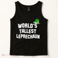 World's Tallest Leprechaun Funny St Patricks Day Tank Top thumb 2