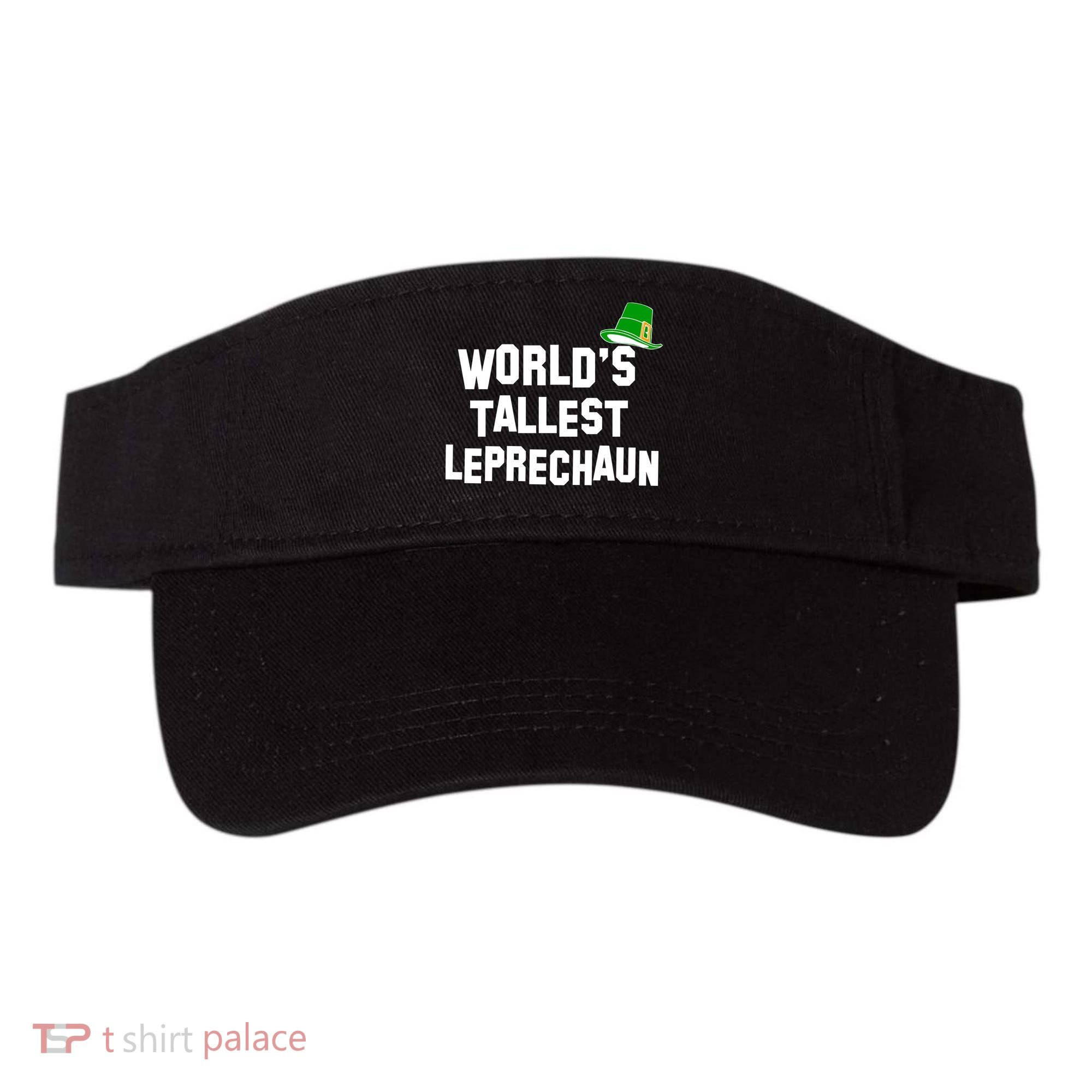 World's Tallest Leprechaun Funny St Patricks Day Visor
