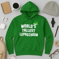 World's Tallest Leprechaun Funny St Patricks Day Hoodie thumb 3