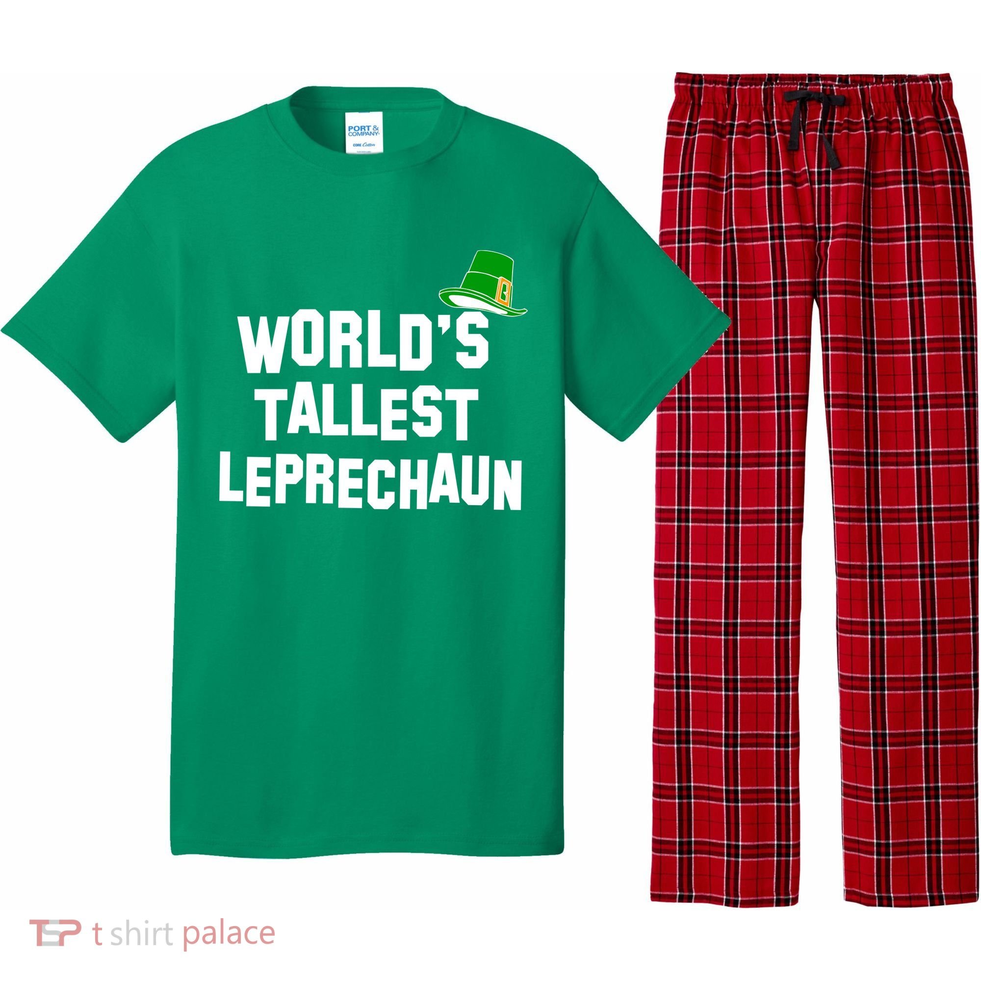 World's Tallest Leprechaun Funny St Patricks Day Pajama Set