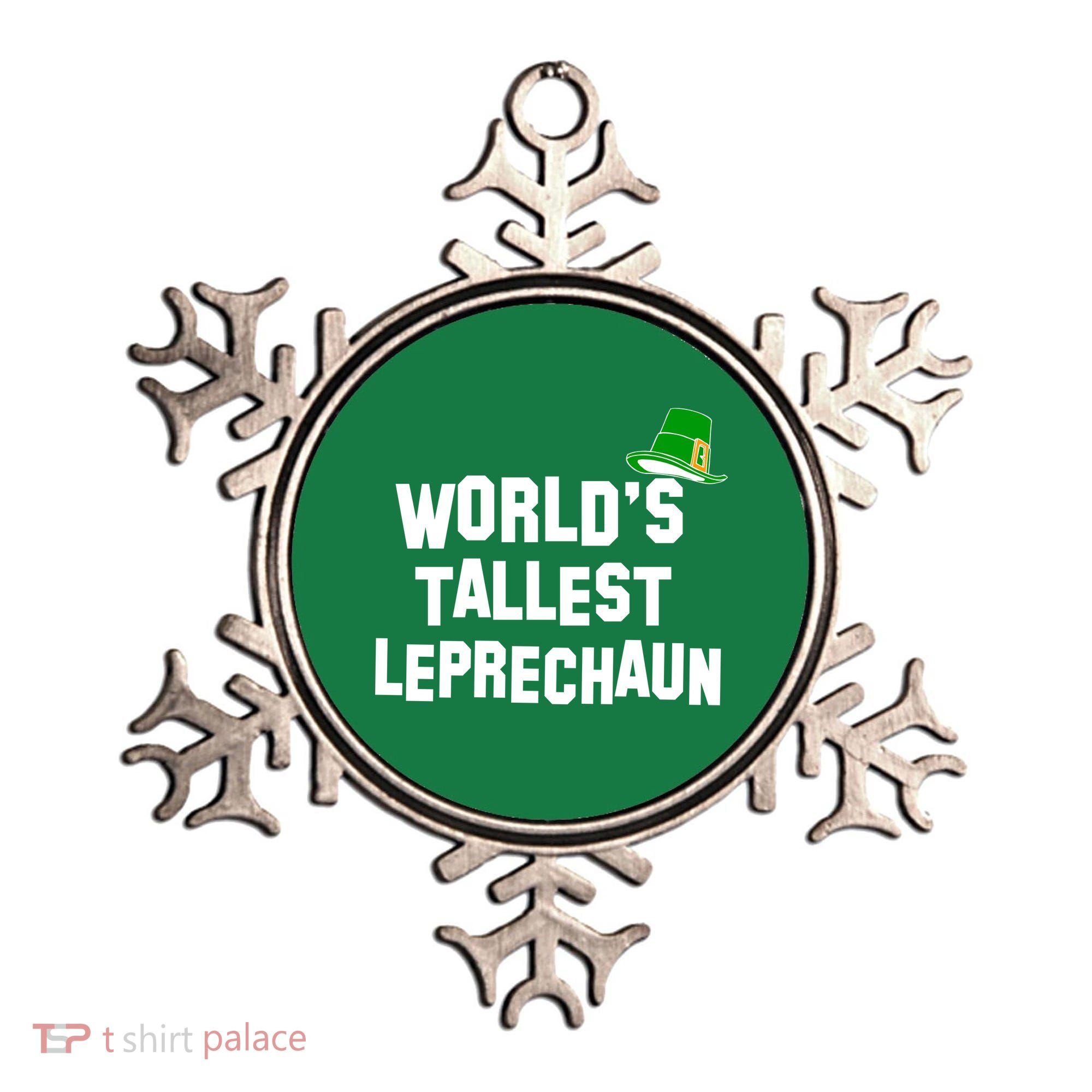 World's Tallest Leprechaun Funny St Patricks Day Ornament