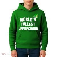 World's Tallest Leprechaun Funny St Patricks Day Kids Hoodie thumb 4