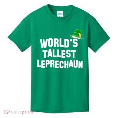 World's Tallest Leprechaun Funny St Patricks Day Kids T-Shirt