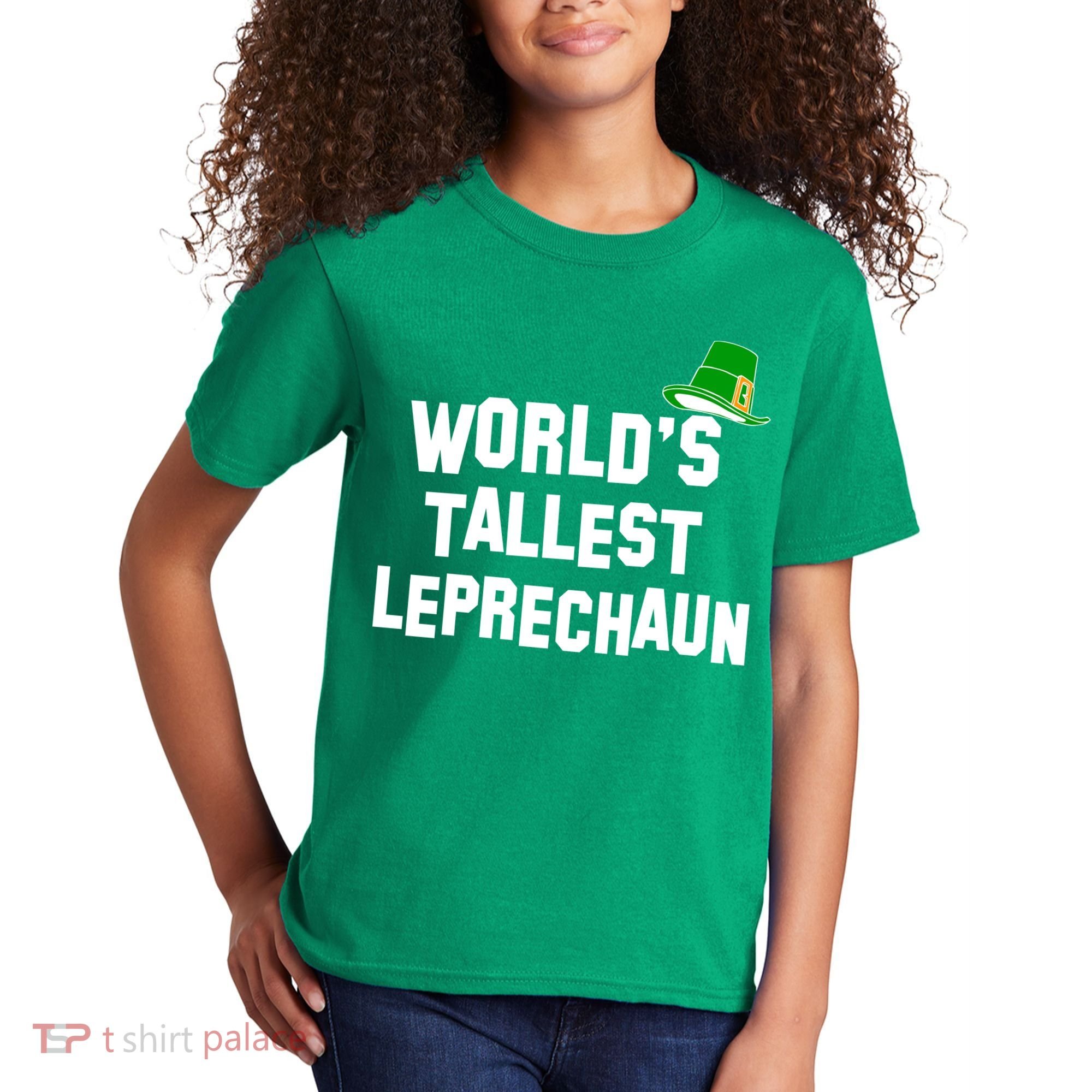 World's Tallest Leprechaun Funny St Patricks Day Kids T-Shirt