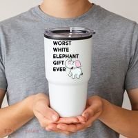 Worst White Christmas Gift Ever Tumbler thumb 2