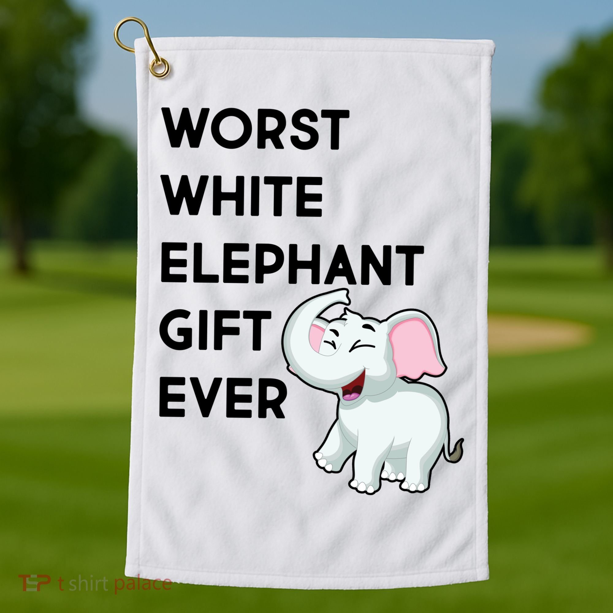 Worst White Christmas Gift Ever Golf Towel
