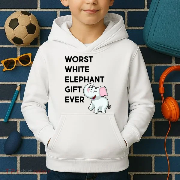 Worst White Christmas Gift Ever Kids Hoodie
