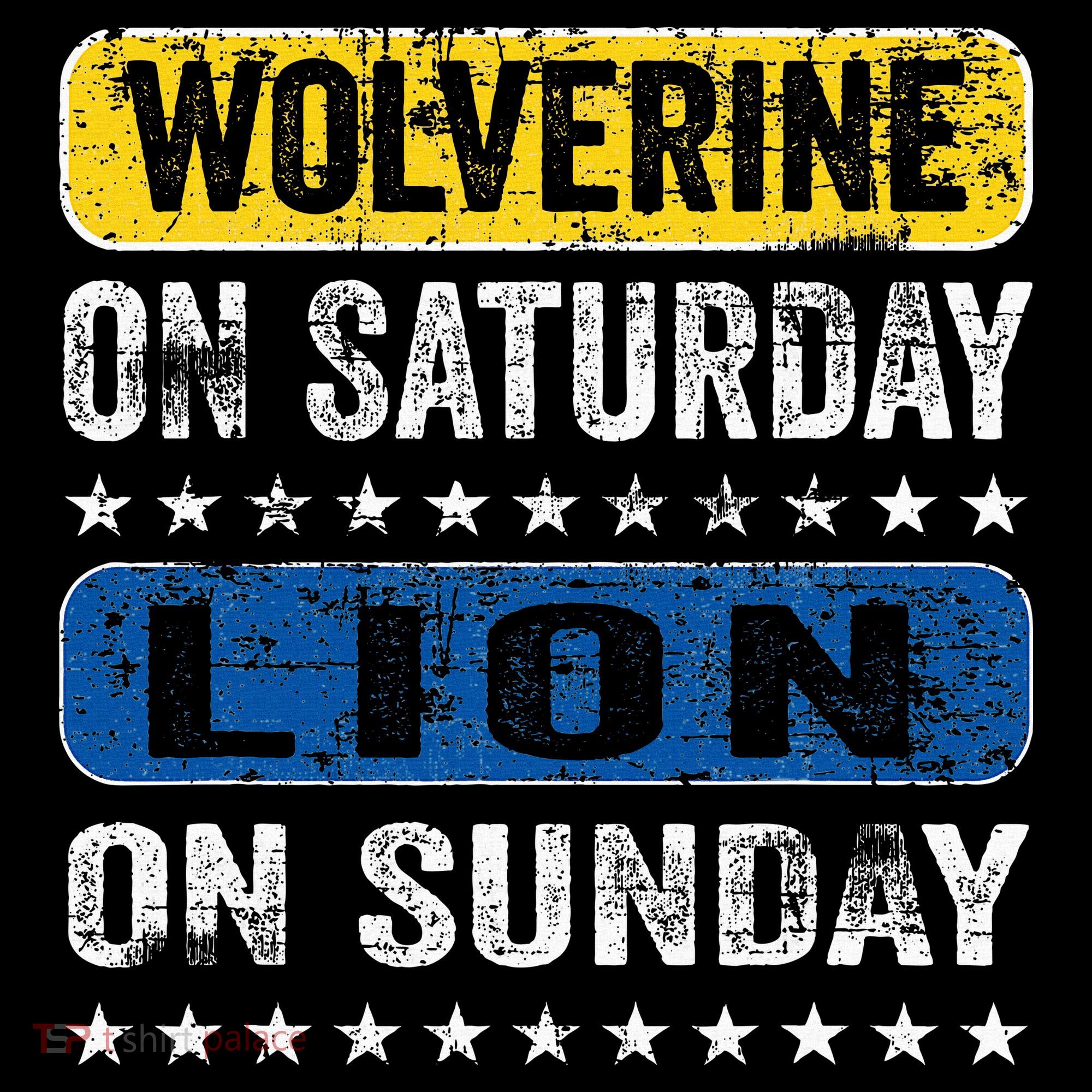 Wolverine On Saturday Lion On Sunday Doggie Tank
