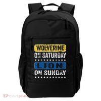 Wolverine On Saturday Lion On Sunday Backpack thumb 0
