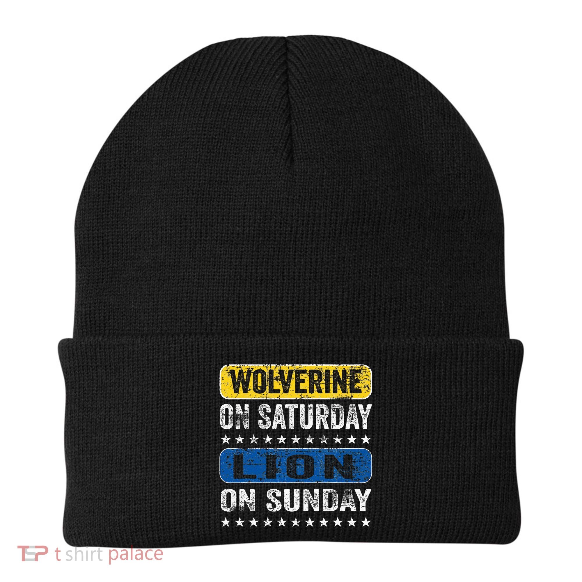 Wolverine On Saturday Lion On Sunday Beanie