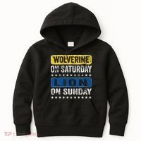 Wolverine On Saturday Lion On Sunday Kids Hoodie thumb 0