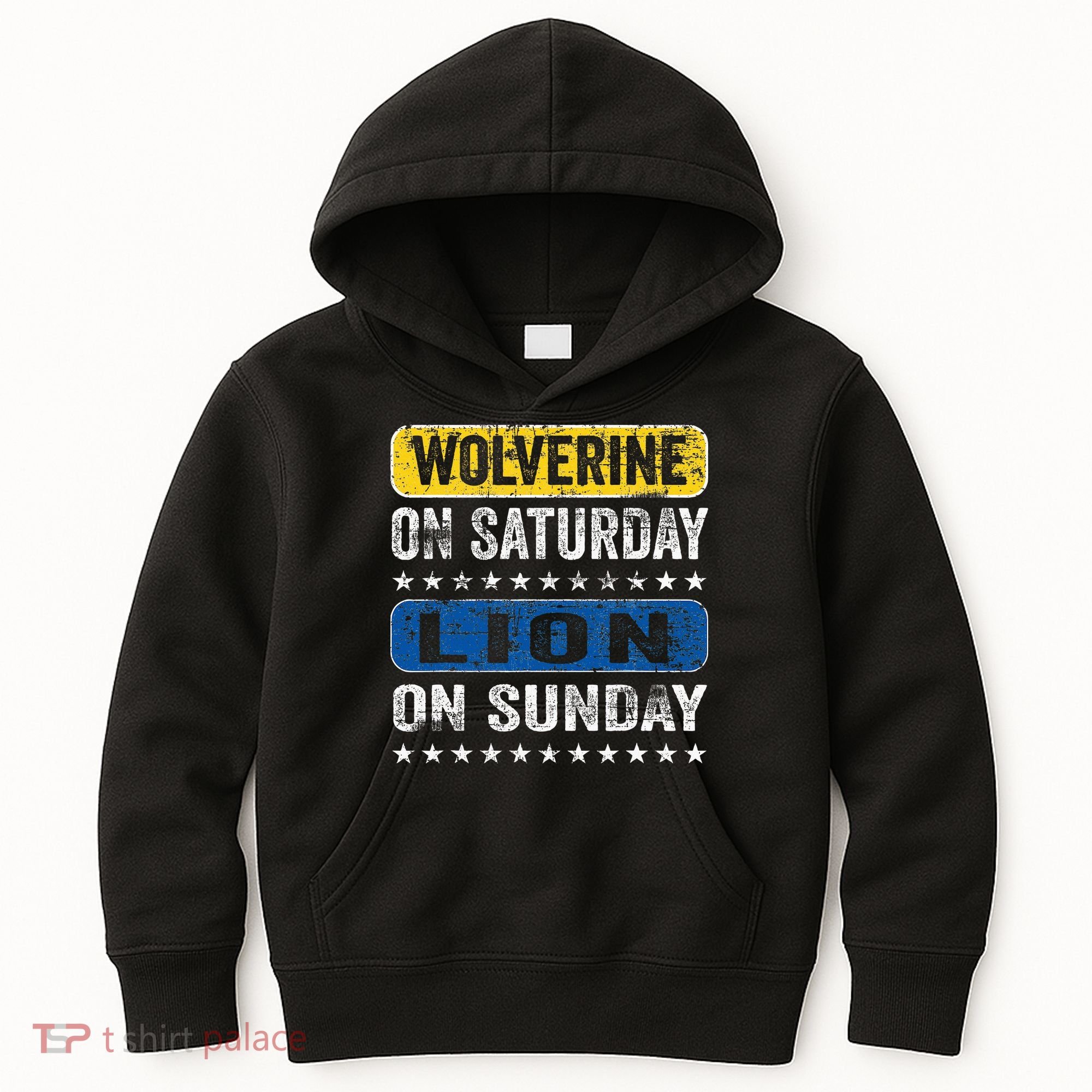 Wolverine On Saturday Lion On Sunday Kids Hoodie