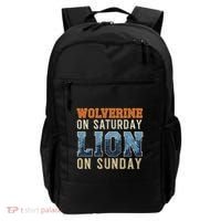 Wolverine On Saturday Lion On Sunday Backpack thumb 0