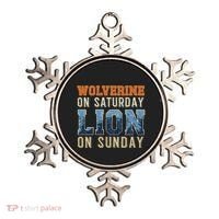 Wolverine On Saturday Lion On Sunday Ornament thumb 0
