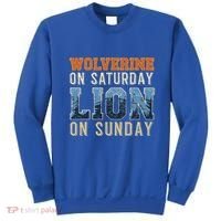 Wolverine On Saturday Lion On Sunday Sweatshirt thumb 0
