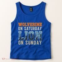 Wolverine On Saturday Lion On Sunday Tank Top thumb 2