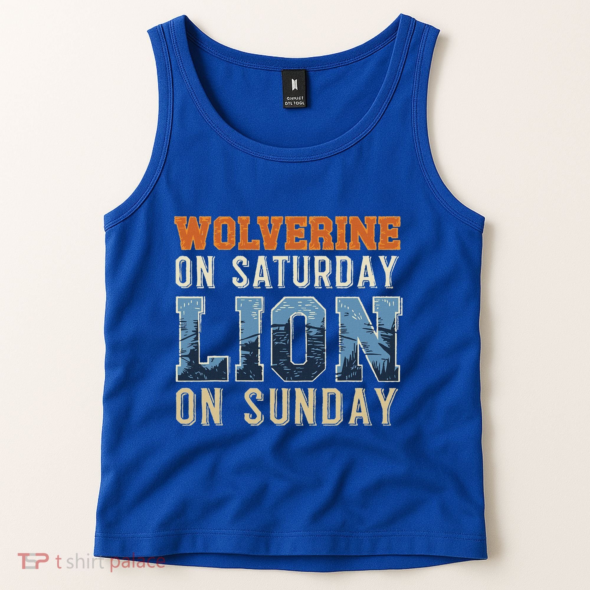 Wolverine On Saturday Lion On Sunday Tank Top