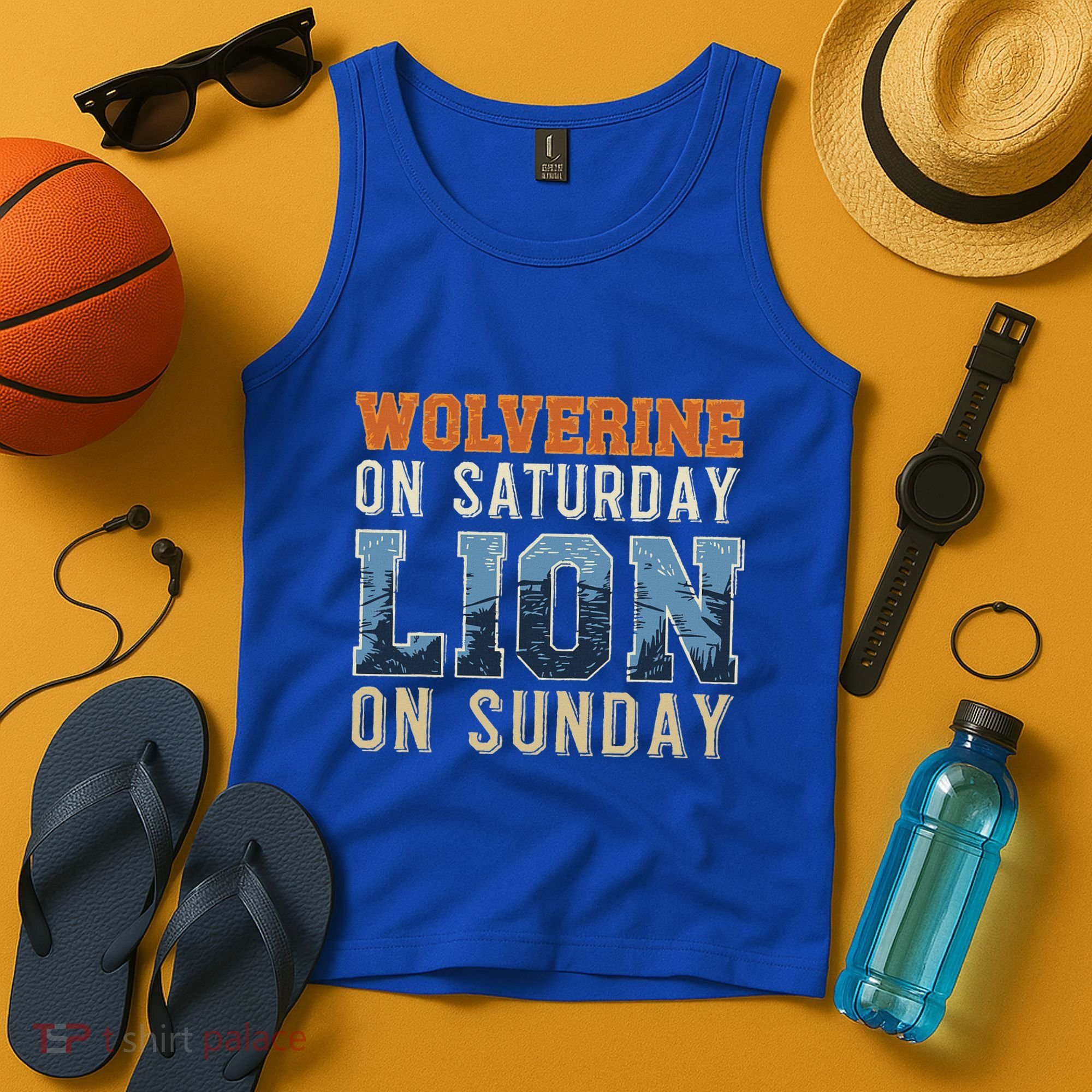 Wolverine On Saturday Lion On Sunday Tank Top