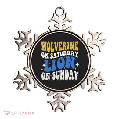 Wolverine On Saturday Funny Lion On Sunday Ornament
