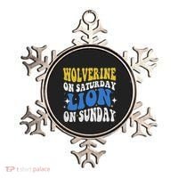 Wolverine On Saturday Funny Lion On Sunday Ornament thumb 0