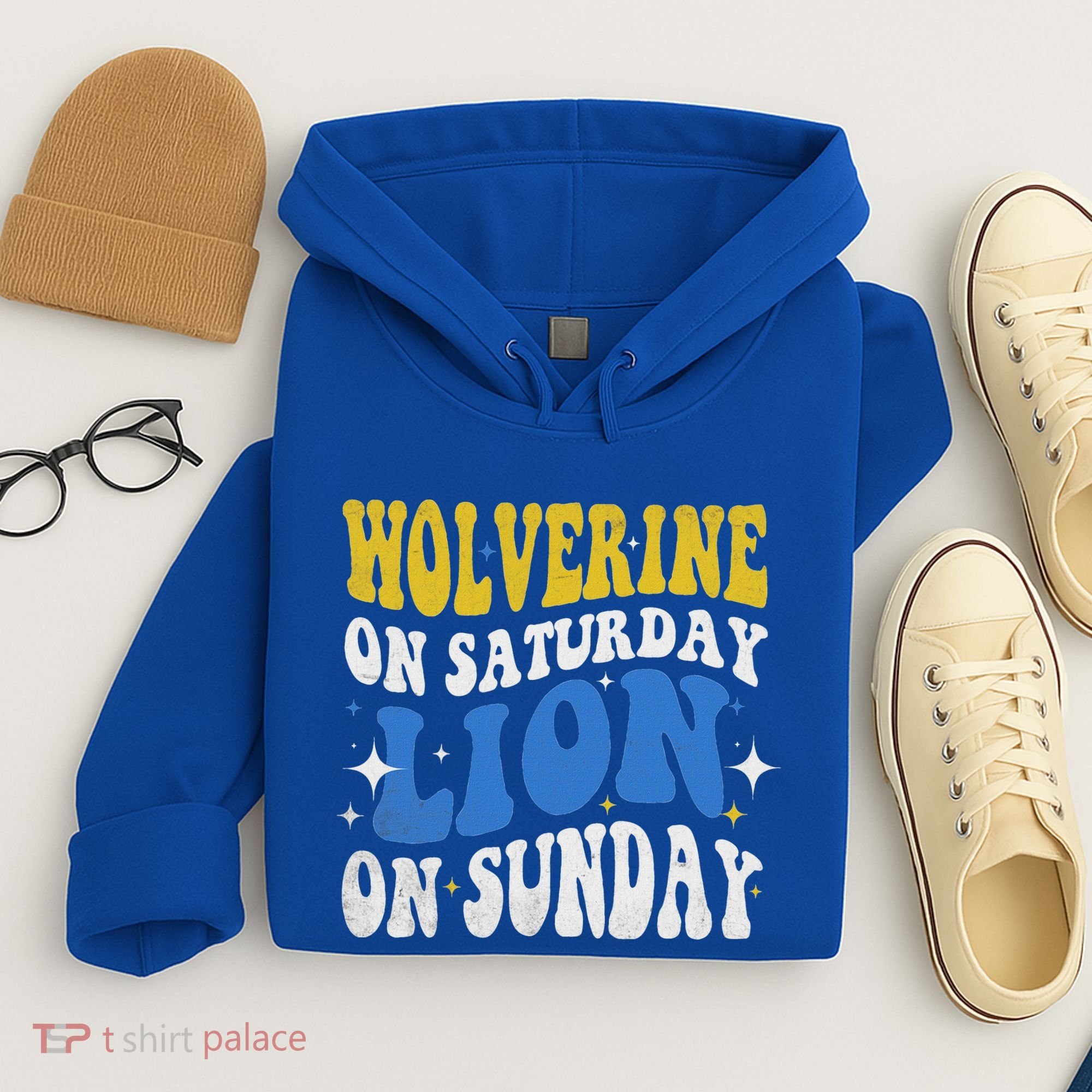 Wolverine On Saturday Funny Lion On Sunday Hoodie
