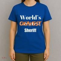 World Okayest Sheriff Sheriffs T-Shirt thumb 4