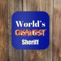 World Okayest Sheriff Sheriffs Coaster thumb 0