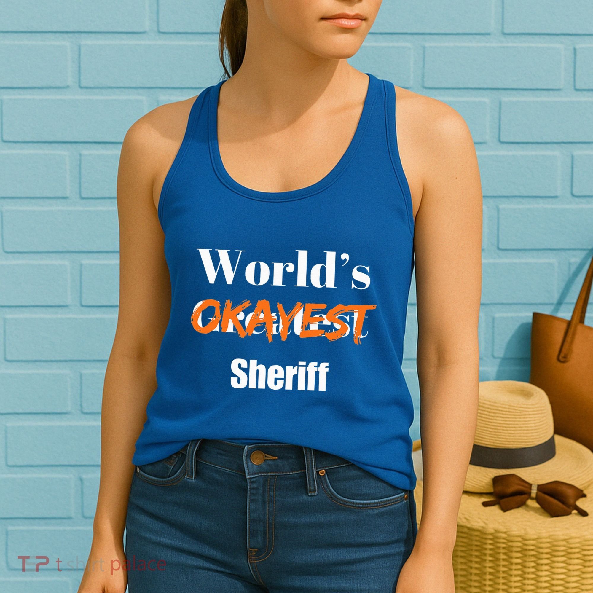 World Okayest Sheriff Sheriffs Women's Tank Top